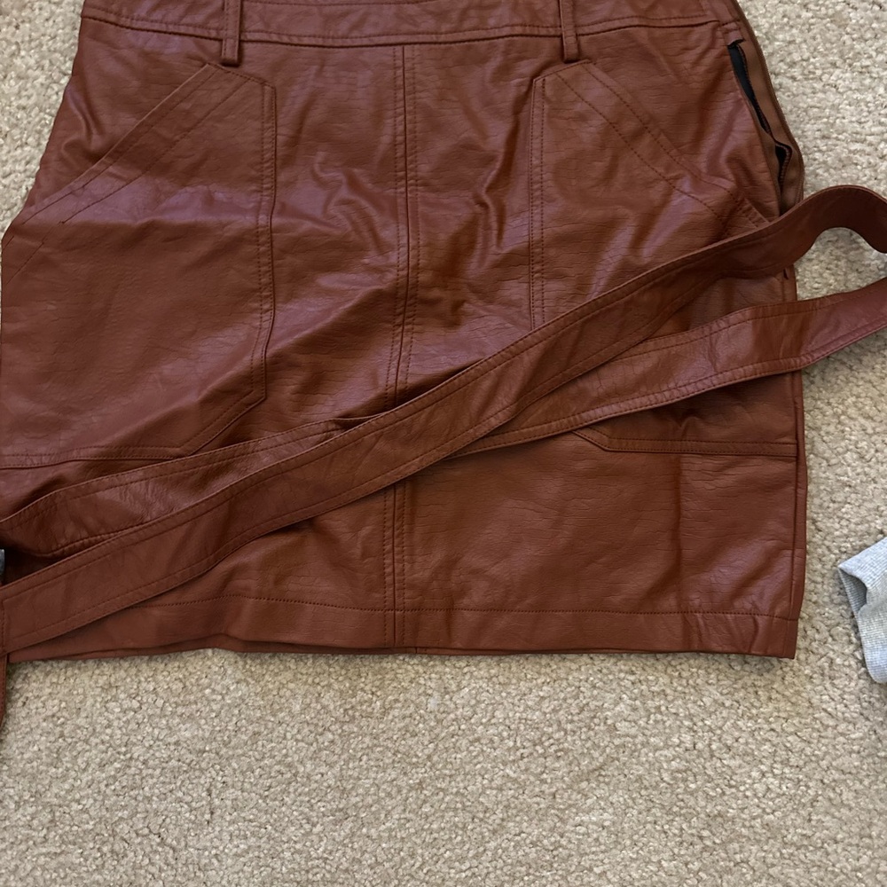 Fashion Nova Brown Mini Skirt